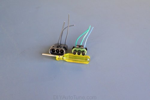 Terminals swapped between housings and reinstalled.